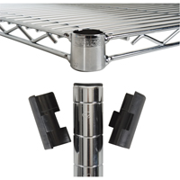 Manchons fendus pour &eacute;tag&egrave;re en treillis chromat&eacute; Pathway Supply LP