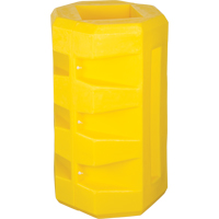 Column Protectors, 6-1/4" x 6-1/4" Inside Opening, 23-1/2" L x 23-1/2" W x 39-1/2" H, Yellow Pathway Supply LP