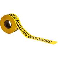 Barricade Tape, English, 3" W x 200' L, 3 mils, Black on Yellow Pathway Supply LP