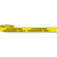 Barricade Tape, English, 3" W x 1000' L, 2 mils, Black on Yellow Pathway Supply LP