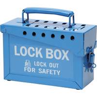Portable Metal Lock Box, Blue Pathway Supply LP