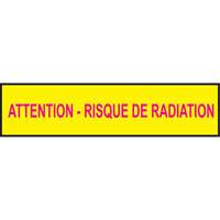 Barricade Tape, French, 3" W x 1000' L, 3.5 mils, Magenta on Yellow Pathway Supply LP