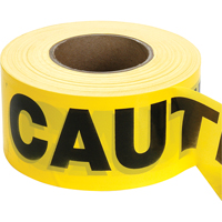 Rubans pour barricades, Anglais, 3" la x 1000' lo, 2 mils, Noir sur jaune Pathway Supply LP