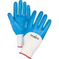 Gants enduits et tricot&eacute;s sans coutures de poids moyen, 7/Petit, R&ecirc;vetement Nitrile, Calibre 13, Enveloppe en Coton Pathway Supply LP