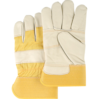 Furniture Leather Gloves, Large, Grain Cowhide Palm, Cotton Inner Lining Pathway Supply LP