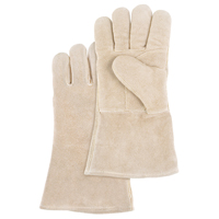 Gants de soudeur de premi&egrave;re qualit&eacute;, Cuir de vache refendu, Taille Grand Pathway Supply LP
