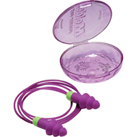 Rockets&reg; Reusable Earplugs, Corded, Bulk - Plastic Case, 27 dB NRR, One-Size Pathway Supply LP