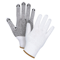 Gants tricot&eacute;s &agrave; pois, Poly/coton, Un c&ocirc;t&eacute;, Calibre 7, Grand Pathway Supply LP