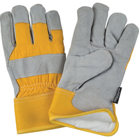 Gants d'ajusteur doubl&eacute;s pour l'hiver &agrave; chaleur sup&eacute;rieure, Moyen, Paume en Cuir de vache refendu, Doublure en Thinsulate Pathway Supply LP