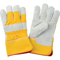 Premium Winter-Lined Fitters Gloves, 2X-Large, Split Cowhide Palm, Foam Fleece Inner Lining Pathway Supply LP