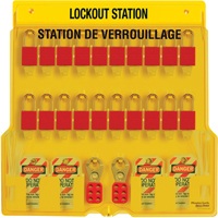 Lockout Station, Thermoplastic Padlocks, 20 Padlock Capacity, Padlocks Included Pathway Supply LP