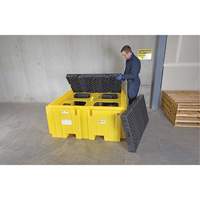 IBC Spill Pallet Plus&reg; Without Drain, 365 US gal. Spill Capacity, 62" x 62" x 28" Pathway Supply LP