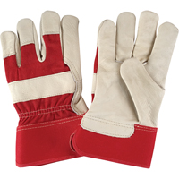 Premium Dry-Palm Fitters Gloves, Large, Grain Cowhide Palm, Cotton Inner Lining Pathway Supply LP