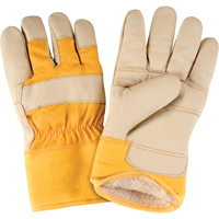 Gants d'ajusteur doubl&eacute;s pour l'hiver d'usage standard, Grand, Paume en Cuir fleur de meuble, Doublure en Boa Pathway Supply LP