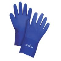 Ultra Flexible Gloves, Size X-Large/10, 12" L, PVC, Interlock Inner Lining, 45-mil Pathway Supply LP