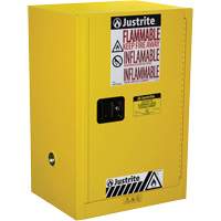 Sure-Grip&reg; EX Compac Flammable Safety Cabinet, 12 gal., 1 Door, 23.25" W x 35" H x 18" D Pathway Supply LP
