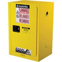 Sure-Grip&reg; EX Compac Flammable Safety Cabinet, 12 gal., 1 Door, 23.25" W x 35" H x 18" D Pathway Supply LP