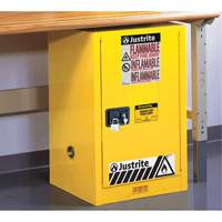 Sure-Grip&reg; EX Compac Flammable Safety Cabinet, 12 gal., 1 Door, 23.25" W x 35" H x 18" D Pathway Supply LP