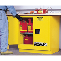 Sure-Grip&reg; EX Undercounter Flammable Safety Cabinet, 22 gal., 2 Door, 35" W x 35" H x 22" D Pathway Supply LP