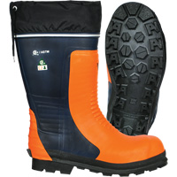 Bushwhacker Chainsaw Boots, Rubber, Steel Toe, Size 6, Puncture Resistant Sole Pathway Supply LP