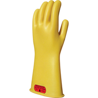 Yellow Natural Rubber Insulating Gloves, ASTM Class 0, Size 8, 14" L Pathway Supply LP