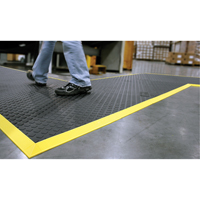 Rejuvenator Connect No. 502 Matting, Polyurethane, 3' W x 3' L, 5/8" Thick, Black Pathway Supply LP