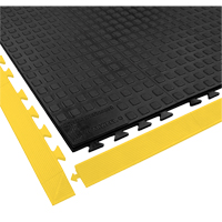 Rejuvenator Connect No. 502 Matting, Polyurethane, 3' W x 3' L, 5/8" Thick, Black Pathway Supply LP