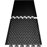 Rejuvenator Connect No. 502 Matting, Polyurethane, 3' W x 3' L, 5/8" Thick, Black Pathway Supply LP