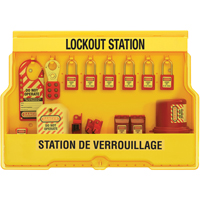 Electrical Focus Lockout Stations, Thermoplastic Padlocks, 16 Padlock Capacity, Padlocks Included Pathway Supply LP