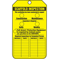 &eacute;tiquettes de s&eacute;curit&eacute; d'inspection et de contr&ocirc;le de l'&eacute;tat de l'&eacute;quipement, Papier cartonn&eacute;, 3-1/8" la x 5-7/8" h, Anglais Pathway Supply LP