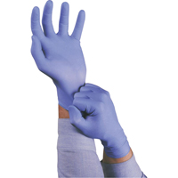 Gants TouchNTuff 92-675, Petit, Nitrile, 5 mils, Sans poudre, Bleu Pathway Supply LP