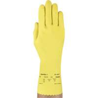 VersaTouch&reg; 297 Gloves, Size X-Large/10, 12" L, Rubber Latex, Flock-Lined Inner Lining, 20-mil Pathway Supply LP