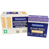 Syst&egrave;mes de distribution de bandages Salvequick - recharges st&eacute;riles, Rectangulaire/carr&eacute;e, Plastique, St&eacute;rile Pathway Supply LP