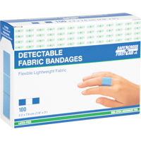 Bandages, Rectangular/Square, 3", Fabric Metal Detectable, Sterile Pathway Supply LP