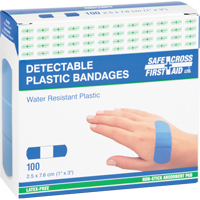 Bandages, Rectangular/Square, 3", Plastic Metal Detectable, Sterile Pathway Supply LP