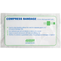 Compress Bandages, Crepe Tails, Cut to Size L x 4-1/2" W Pathway Supply LP