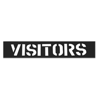 Pochoirs pour parc de stationnement, Anglais, 12" Pathway Supply LP