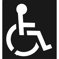 Pochoirs pour parc de stationnement, Anglais, 37" x 43" Pathway Supply LP