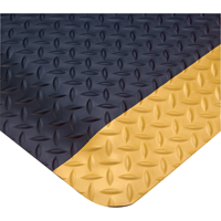 Tapis Smart No 497, Losange, 3' x 75' x 1", Noir/Jaune, PVC Pathway Supply LP