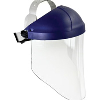 Ratchet Headgear with Faceshield, Polycarbonate, Ratchet Suspension Pathway Supply LP