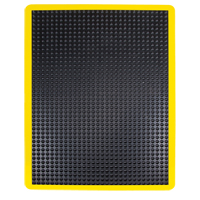 Tapis antifatigue en d&ocirc;me, &agrave; bulles, 2' x 3' x 1/2", Noir, Caoutchouc Pathway Supply LP