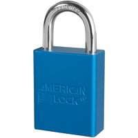 Cadenas de s&eacute;curit&eacute; American Lock, Bleu, Cl&eacute;s identiques, Aluminium, Largeur de 1-1/2" Pathway Supply LP