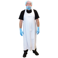 Vinyl Aprons, Vinyl, White, 35" W x 45" L Pathway Supply LP