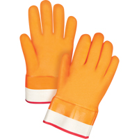 Gants doubl&eacute;s pour l'hiver r&eacute;sistants aux produits chimiques, Taille Grand/9, 10" lo, PVC, Doublure en Molleton de mousse, Gant de calibre hiver Pathway Supply LP