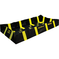 QuickBerm&reg; Containment Berm with Inside Wall Supports, 355 US gal. Capacity, 6' W x 8' L x 12" H, Snap-Up Bracket Pathway Supply LP