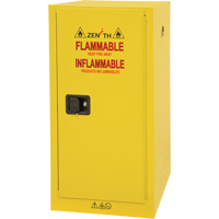 Flammable Storage Cabinet, 16 gal., 1 Door, 23" W x 44" H x 18" D Pathway Supply LP
