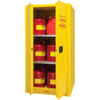 Flammable Storage Cabinet, 60 gal., 2 Door, 34" W x 65" H x 34" D Pathway Supply LP