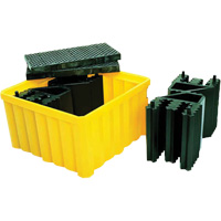 Ultra-IBC Spill Pallet&reg; with Drain, 400 US gal. Spill Capacity, 58.75" x 58.75" x 33" Pathway Supply LP