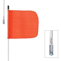 Tiges de s&eacute;curit&eacute; robustes Safety Whip, Fixation Filet&eacute;, Hauteur 5', Orange Pathway Supply LP