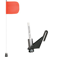 Safety Whip&reg; Light-Duty Whips, Window Mount, 5' High, Orange Pathway Supply LP